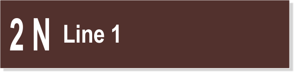 Saffire Management LLC 1 Line Suite Sign