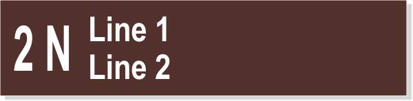 Saffire Management LLC 2 Line Suite Sign