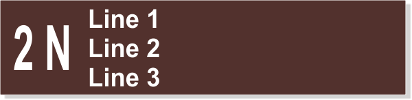 Saffire Management LLC 3 Line Suite Sign