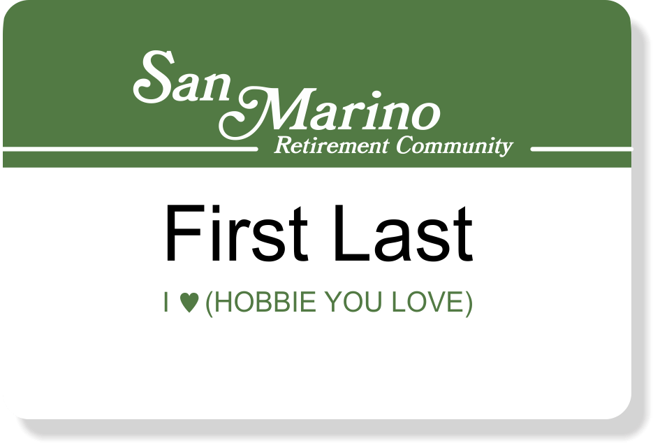 San Marino with Hobby Name Tag
