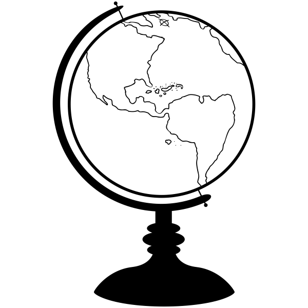 School Globe Teacher Craft Stamp
