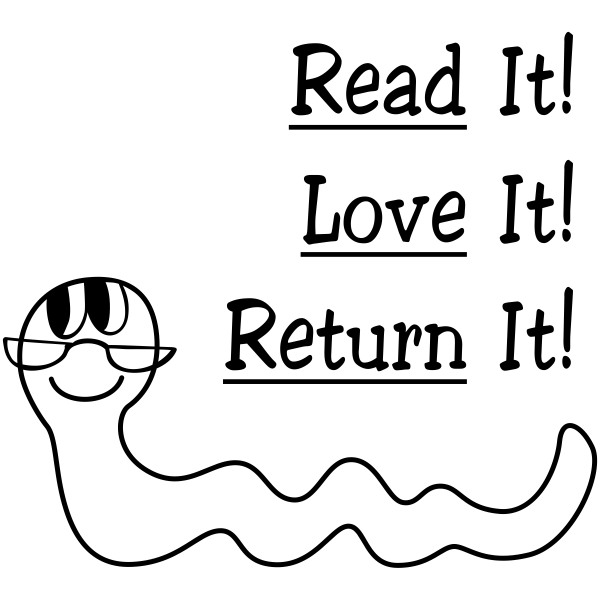 Read It! Love It! Return It! Teacher Craft Stamp
