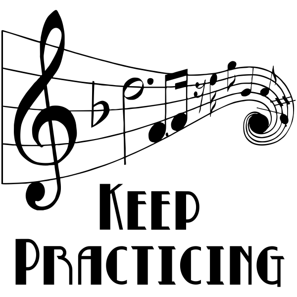 Keep Practicing Music Teacher Craft Stamp
