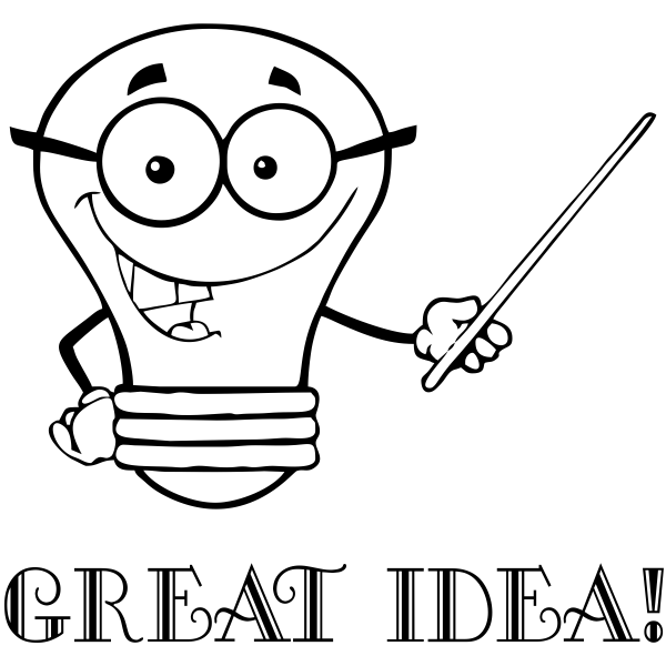 Great Idea Lightbulb Teacher Craft Stamp