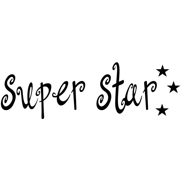 Super Star Teacher Craft Stamp