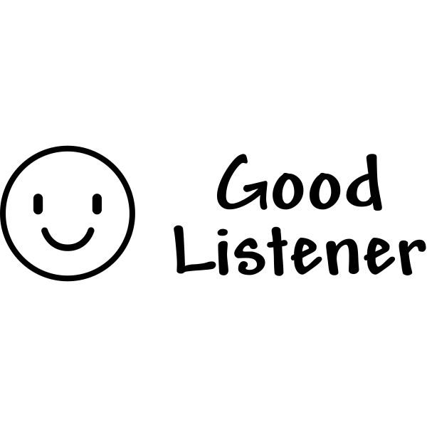 Good Listener Teacher Craft Stamp