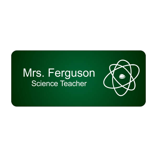 Science Teacher Full Color Name Tag