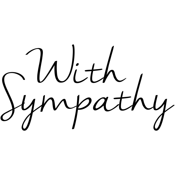 With Sympathy Craft Stamp