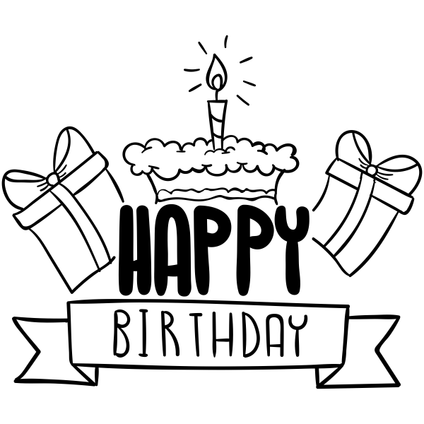 Happy Birthday Presents Craft Stamp