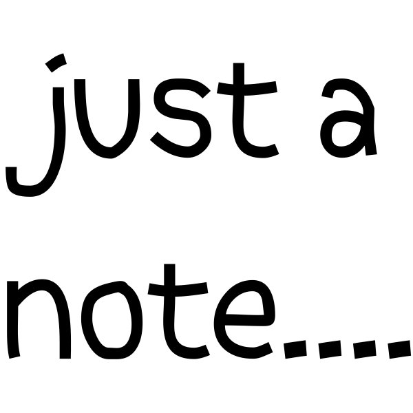 Just a Note Craft Stamp