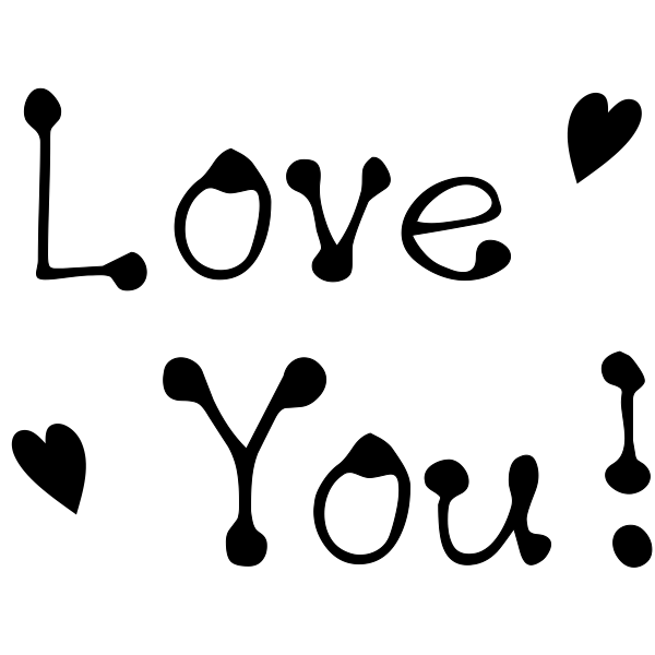 Love You! Craft Stamp