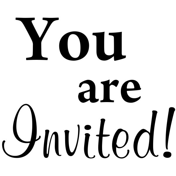 You are Invited! Craft Stamp