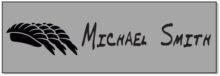 Sushi Nigiri Restaurant Rectangle Name Tag