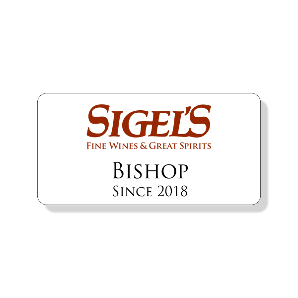 Sigel's 2 line name tag