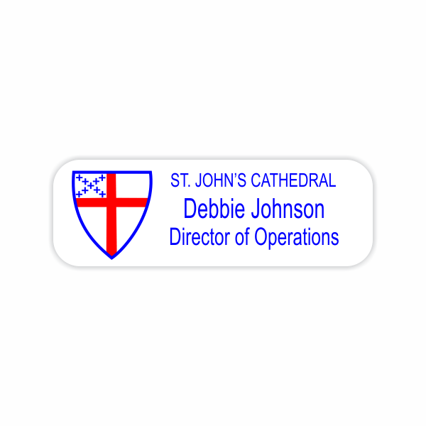 St. John's Cathedral Name and Title Name Tag