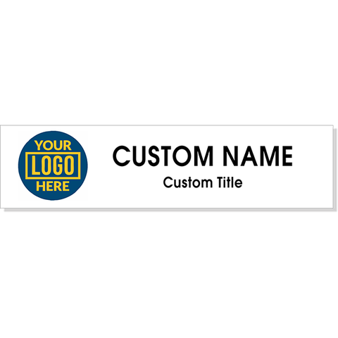 Full Color 2" x 8" Wall Plate with Full Color Left Logo