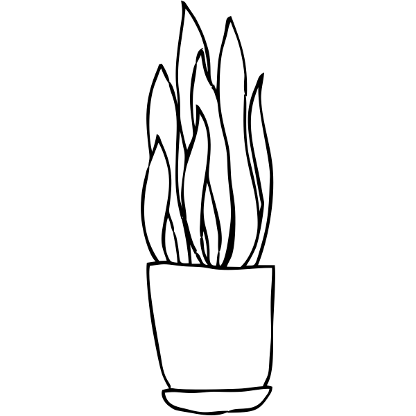 Snake Plant Floral Stamp