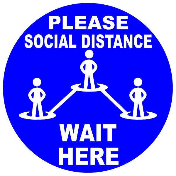 Please Social Distance Floor Decal