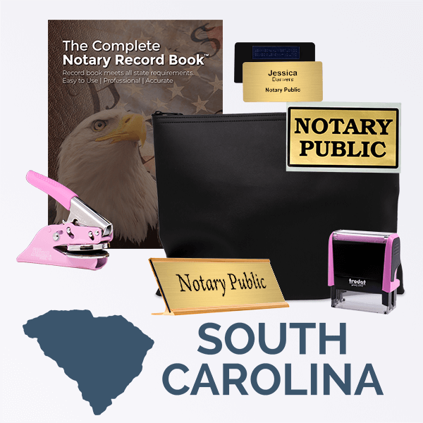 South Carolina Pink Deluxe Notary Kit