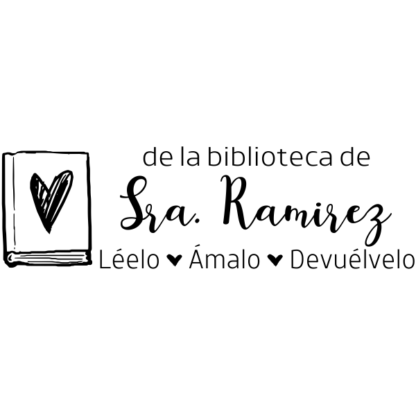 Spanish Teacher Library Stamp