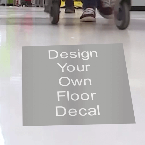 Custom 12" Square Removable Floor Decal