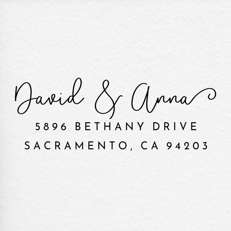 Stamp Impression on Textured White Paper