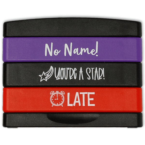Stacked Teacher Stamps - Set of Bottom 3