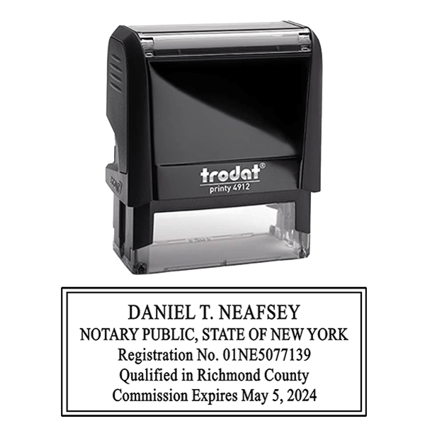 New York Rectangle Notary Stamp