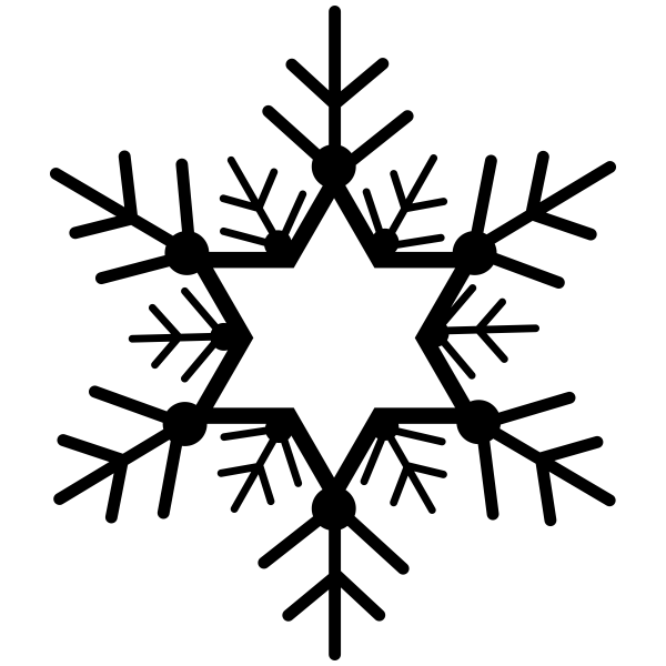 Star of David Snowflake Craft Stamp