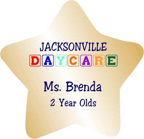 Star Shaped Name Tag