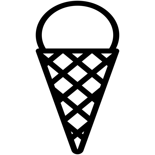 Ice Cream Cone Craft Stamp