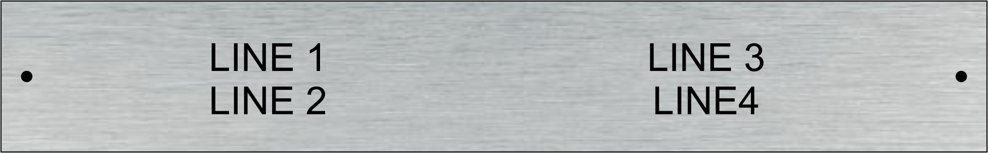 Sun State Systems 2 Line Plate 1X6.5