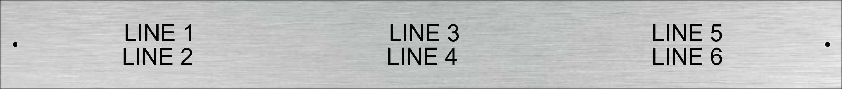 Sun State Systems 2 Line Plate 1X9.5
