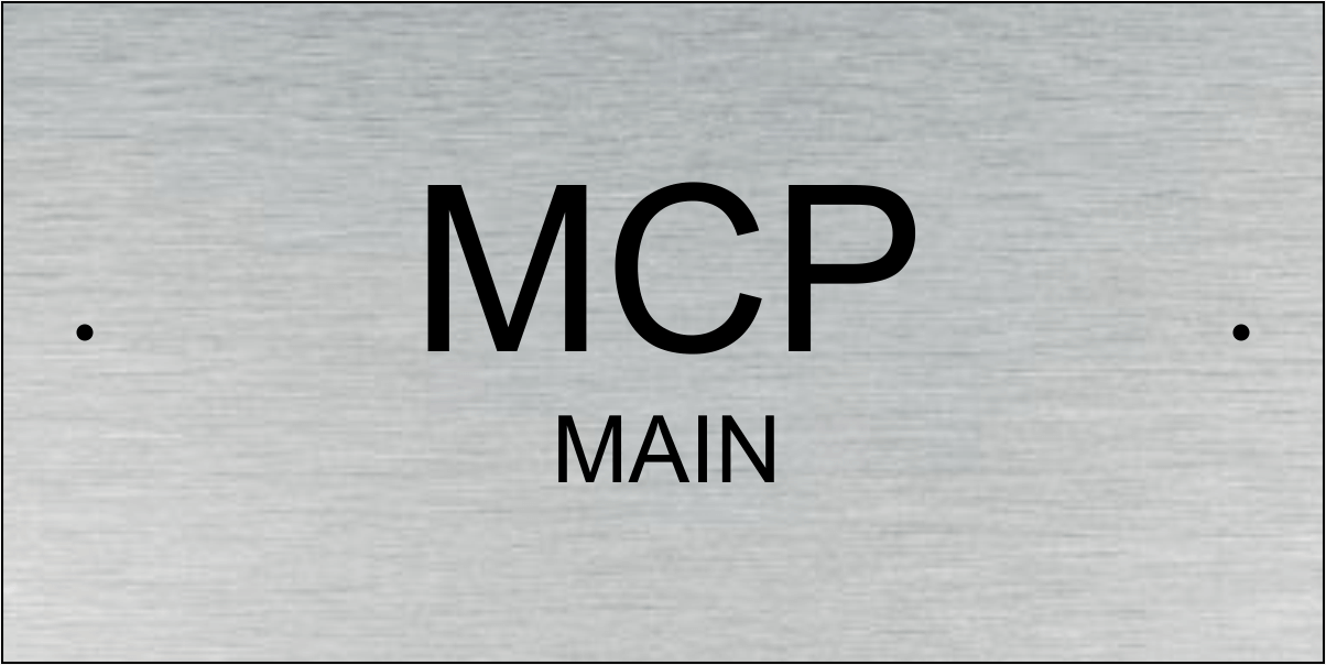 Sun State Systems 2 Line Large Text Plate 2X4