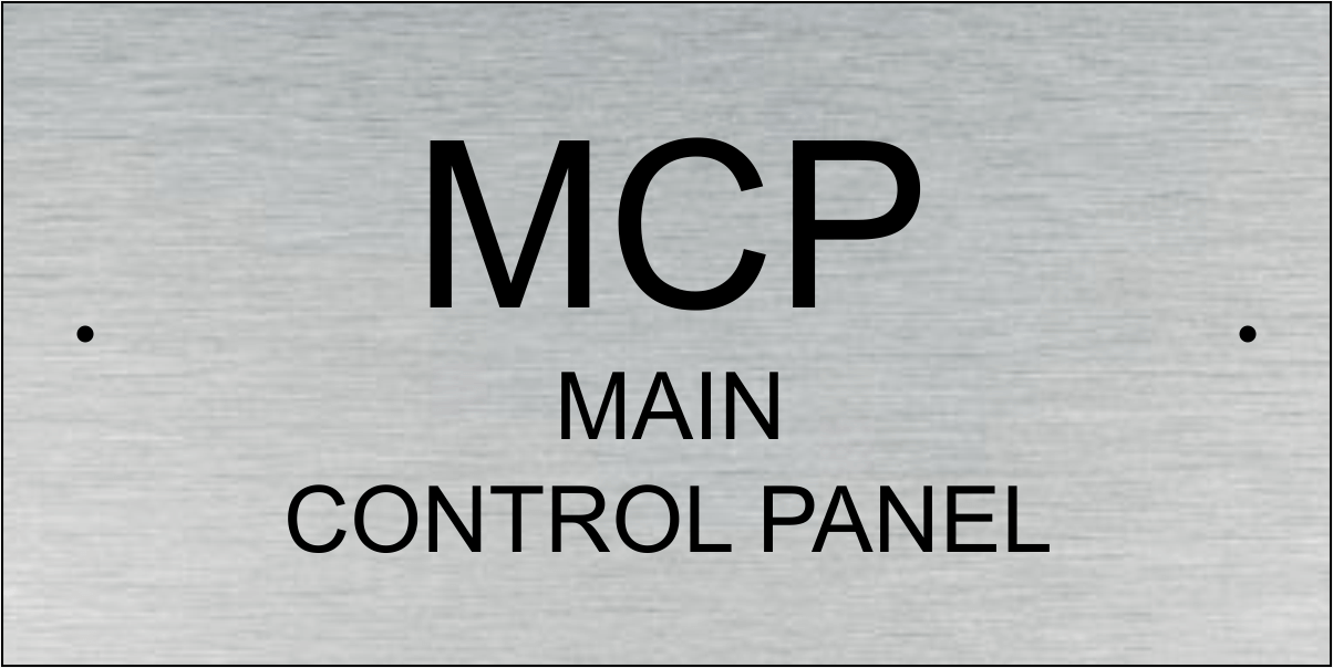 Sun State Systems 3 Line Large Text Plate 2X4