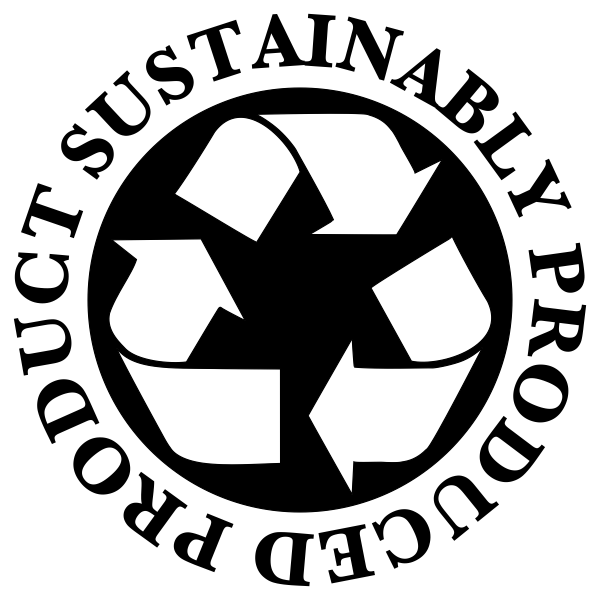 Sustainably Produced Product Rubber Stamp