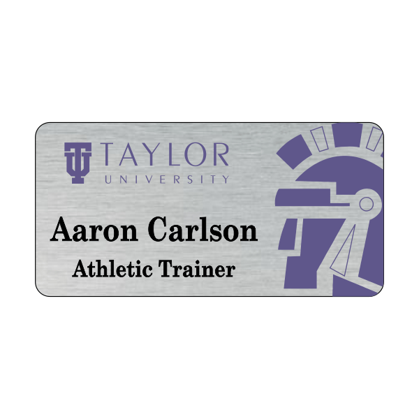 Taylor University Athletics Name Tag