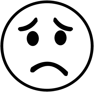 Teacher Self-Inking Stamp - Sad Face