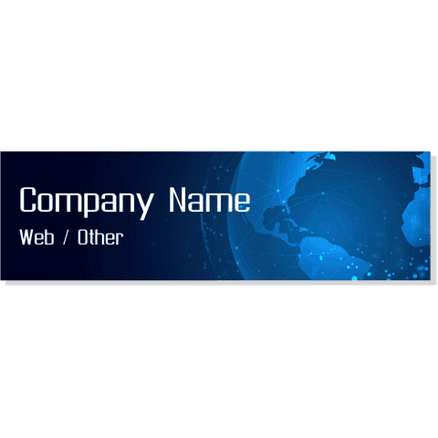 3" x 10" Tech World Bumper Sticker