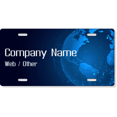 Tech World License Plate