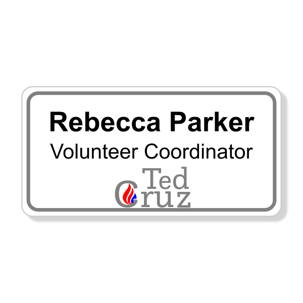 Ted Cruz Presidential Name Tag