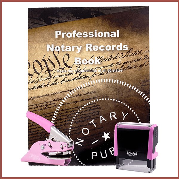 Texas Pink Value Notary Kit