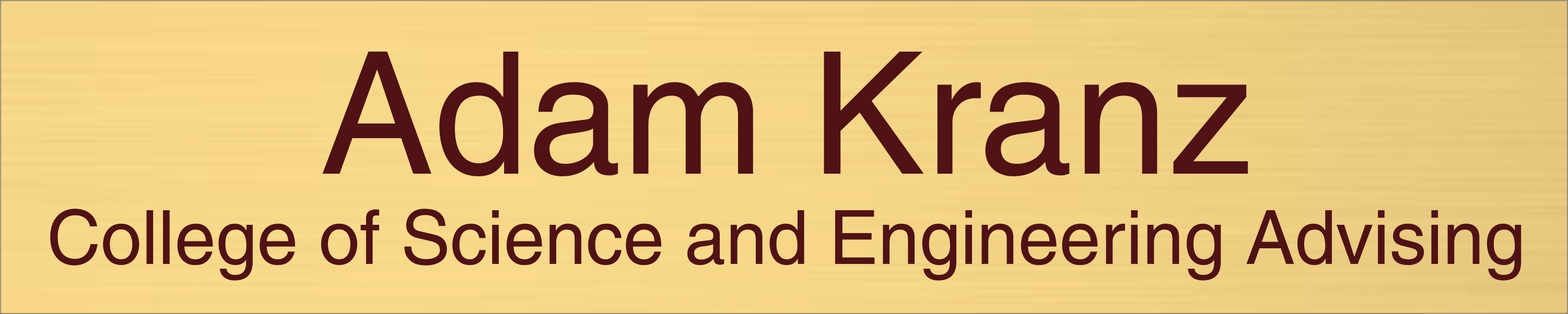 Texas State University Desk Plate Insert Only