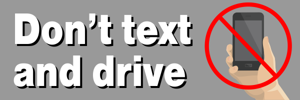 Don't Text and Drive Bumper Sticker