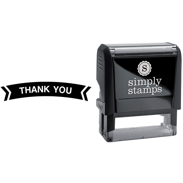 Banner Shape Thank You Business Stamp