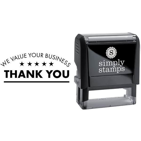 We Value Your Business Thank You Business Stamp