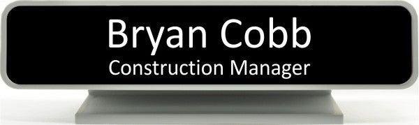 Toll Brothers 7129 Black Desk Plate w/ Holder - Insert