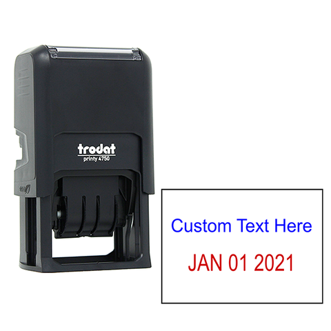 Custom Text Date Stamp, Top Line