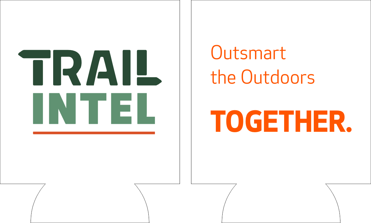 Trail Intel White Koozie