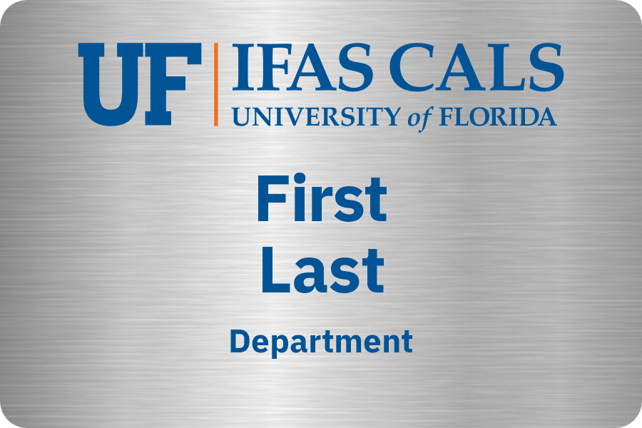 UF/IFAS CALS 2x3" Three Line Nametag